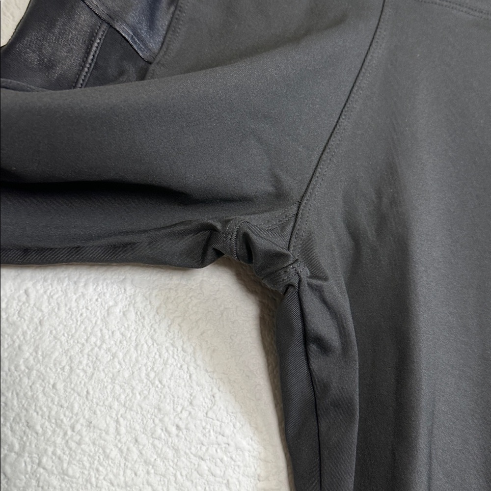 Mika Yoga Leggings Black‎ Womens Medium Sheer Strip Dance Activewear - Picture 6 of 13